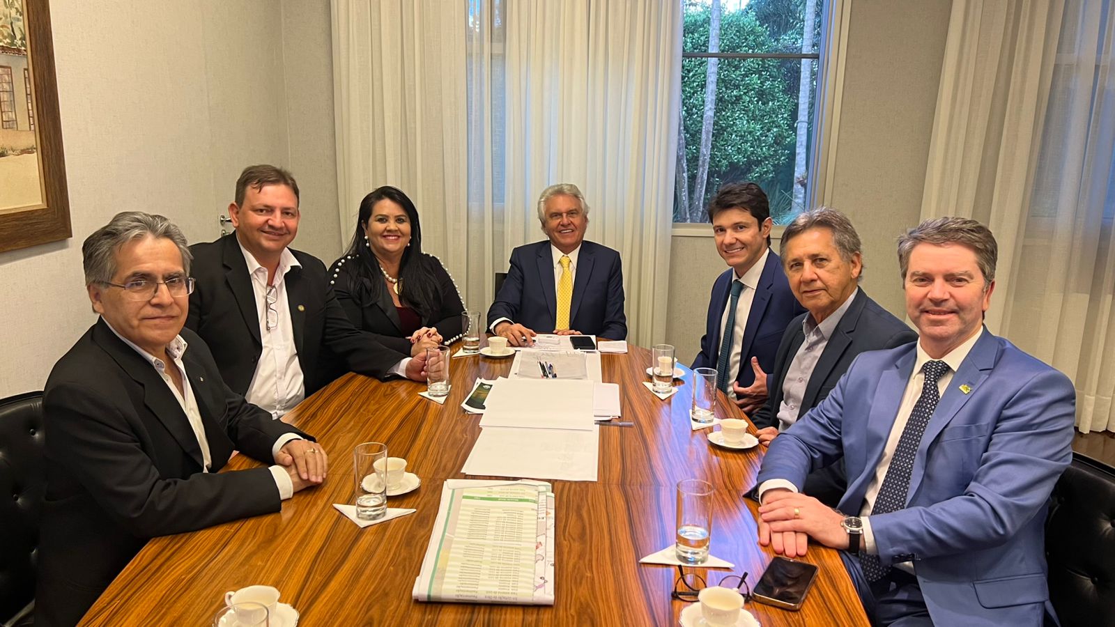 Presidente do Cremego e diretores se reúnem com governador Ronaldo Caiado e o secretário Rasível Reis