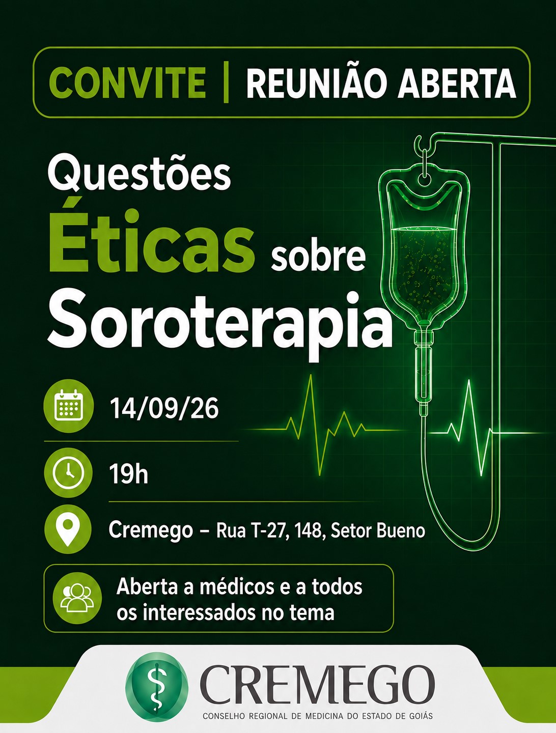 14/09: Cremego vai reunir especialistas para debater a soroterapia