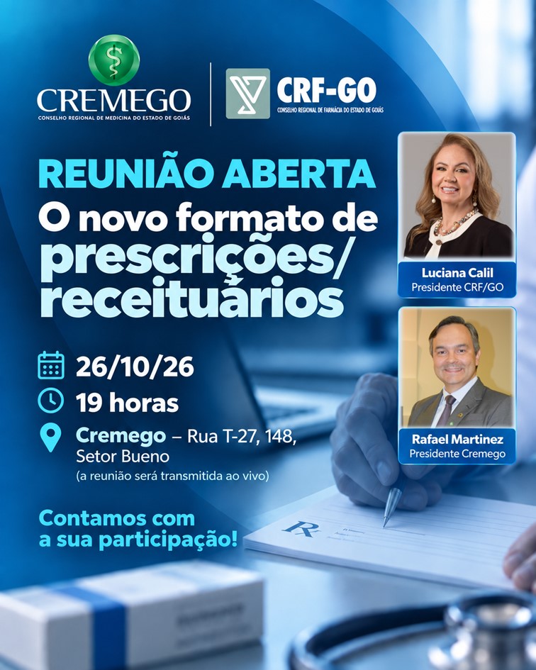 Reunião Aberta: O novo formato de prescrição/receituários